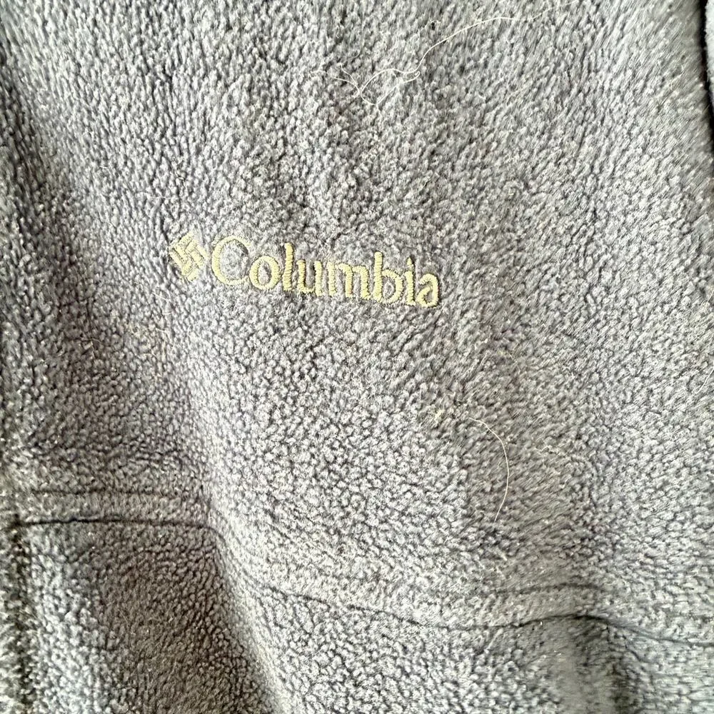 Columbia Steens Mountain Full Zip Fleece Jacket Men's Large Blue Navy XM6981